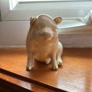Belleek Ireland Pig Figurine